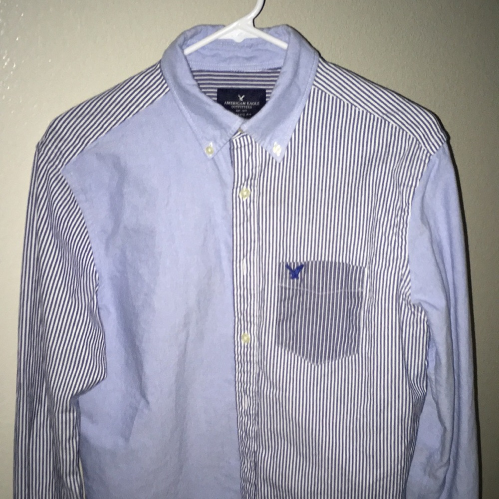 Three Patterned Button Down Shirt - image 1
